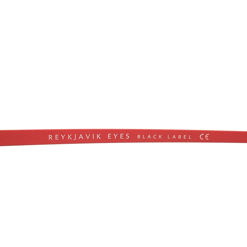 Reykjavik Eyes Eyeglasses Frames 003458 KARLI Col. 1 Black Gray Red 47-21-145